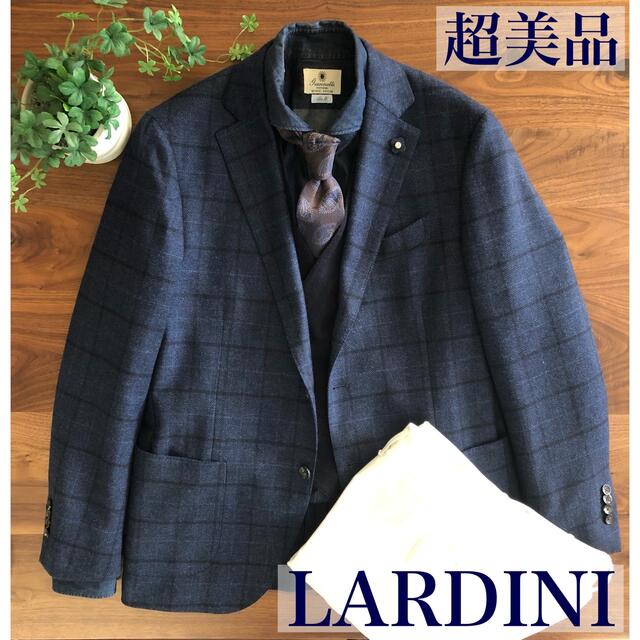 【はるさめ様専用】LARDINIラルディーニネイビーウィンドウペンジャケット50 | フリマアプリ ラクマ