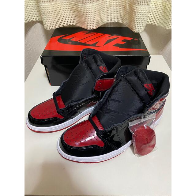 NIKE AIR JORDAN1 BRED PATENT パテント ブレッド