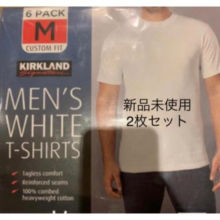 コストコ(コストコ)の【即日発送可】【新品】【Mサイズ】【2枚セット】コストコ　白Tシャツ(Tシャツ/カットソー(半袖/袖なし))