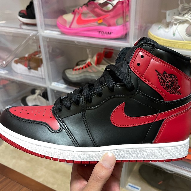 NIKE(ナイキ)のAIR JORDAN 1 patent BRED ジョーダン1 ブレッド メンズの靴/シューズ(スニーカー)の商品写真