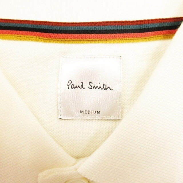Paul Smith(ポールスミス)のポールスミス 近年モデル ポロシャツ 半袖 鹿の子編み マルチストライプ M メンズのトップス(ポロシャツ)の商品写真