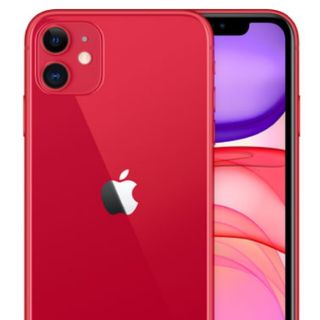 アイフォーン(iPhone)の#新品未開封 iPhone11 　64GB ネット判定○　simフリー　レッド　(スマートフォン本体)