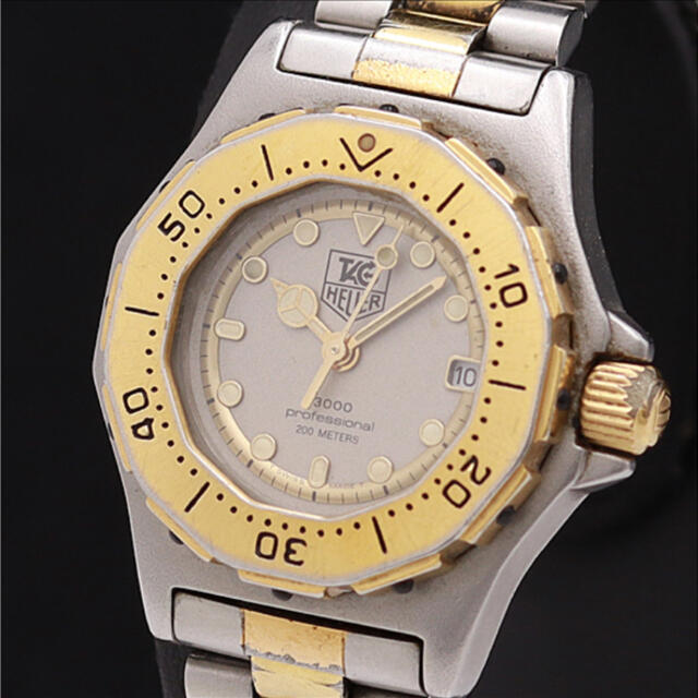 最大97%オフ! 稼働 TAG HEUER 3000 professional タグホイヤー aob