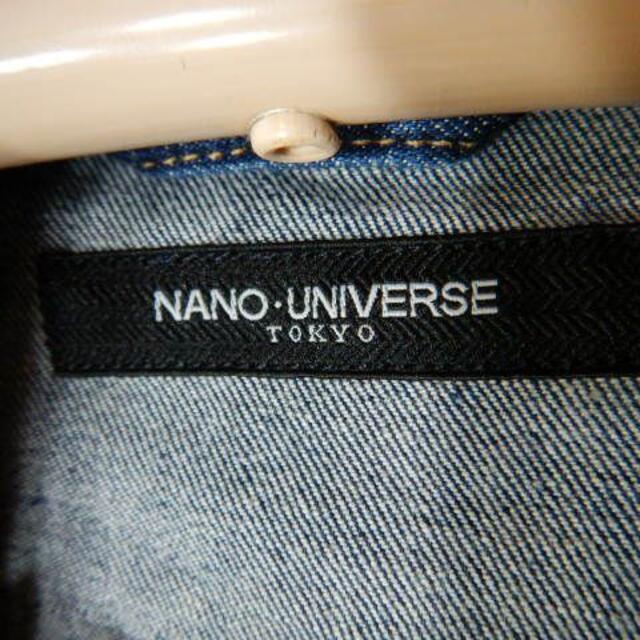 nano・universe(ナノユニバース)のo5028　美品　ナノ　ユニバース　デニム　ジャケット　ジージャン　ストレッチ メンズのジャケット/アウター(Gジャン/デニムジャケット)の商品写真