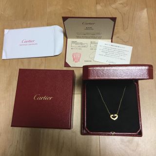 カルティエ(Cartier)のカルティエ Cハートネックレス ピンクゴールド(ネックレス)