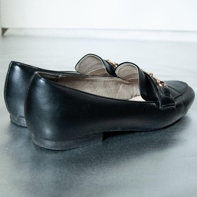 ORiental TRaffic(オリエンタルトラフィック)のORiental TRaffic ビットモチーフローファー 黒 23cm レディースの靴/シューズ(ローファー/革靴)の商品写真