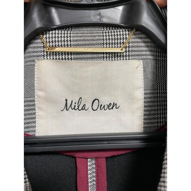 Mila Owen(ミラオーウェン)のクリーニング済‼️Mila Owen チェック　チェスターコート レディースのジャケット/アウター(チェスターコート)の商品写真