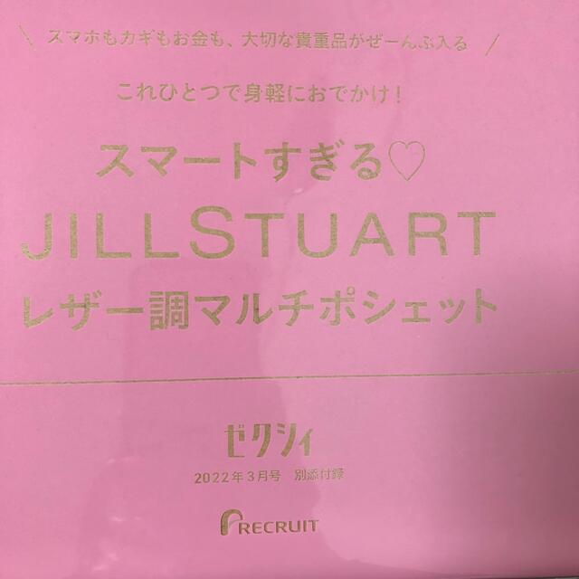 JILLSTUART(ジルスチュアート)のゼクシィ付録　ジルスチュアート レザー調マルチポシェット レディースのバッグ(ショルダーバッグ)の商品写真