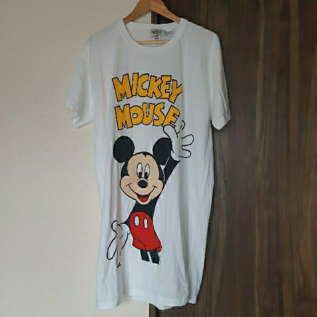 Disney　ミッキーマウス　Tシャツワンピース　ルームウェア　部屋着 | フリマアプリ ラクマ