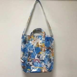 コムデギャルソン(COMME des GARCONS)のコムデギャルソン　シャツ　コラボ　トートバックFUTURA PVC  blue(トートバッグ)