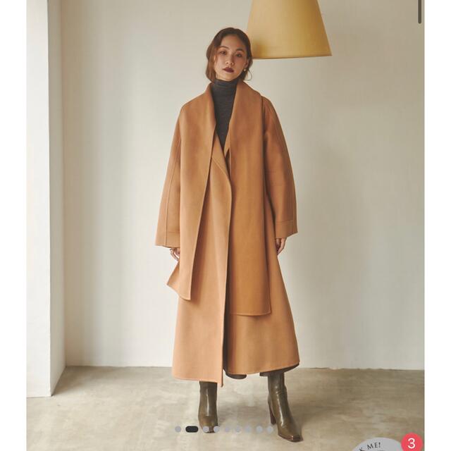 randeboo＊Muffler docking wool coat