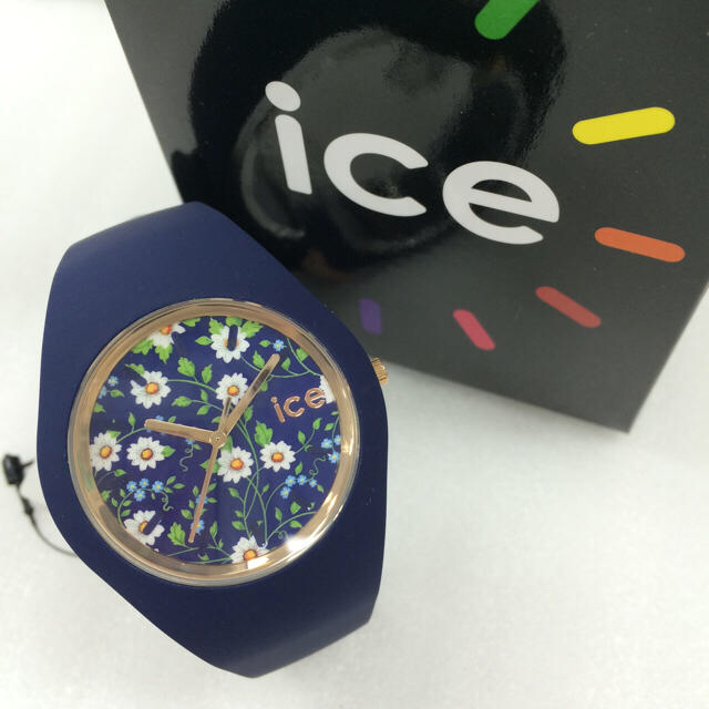 ice watch - 新品 ICEウォッチ ユニセックス ネイビー 花柄 001301