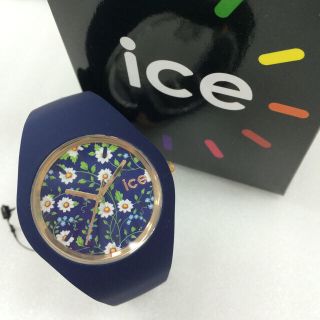 アイスウォッチ(ice watch)の新品 ICEウォッチ ユニセックス ネイビー 花柄 001301 41cm 防水(腕時計)