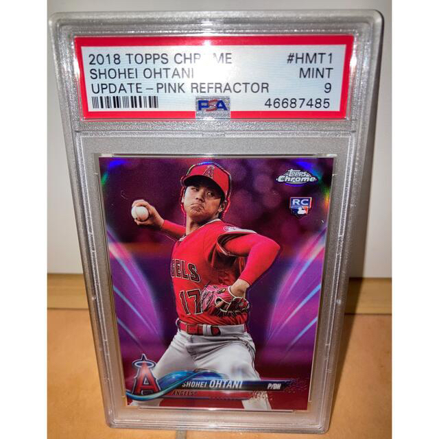 激レア　大谷翔平 Topps Chrome 18 pink refractor