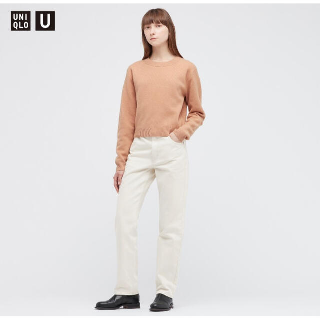 UNIQLO(ユニクロ)のユニクロ UNIQLO レギュラーフィットストレートハイライズジーンズ レディースのパンツ(デニム/ジーンズ)の商品写真