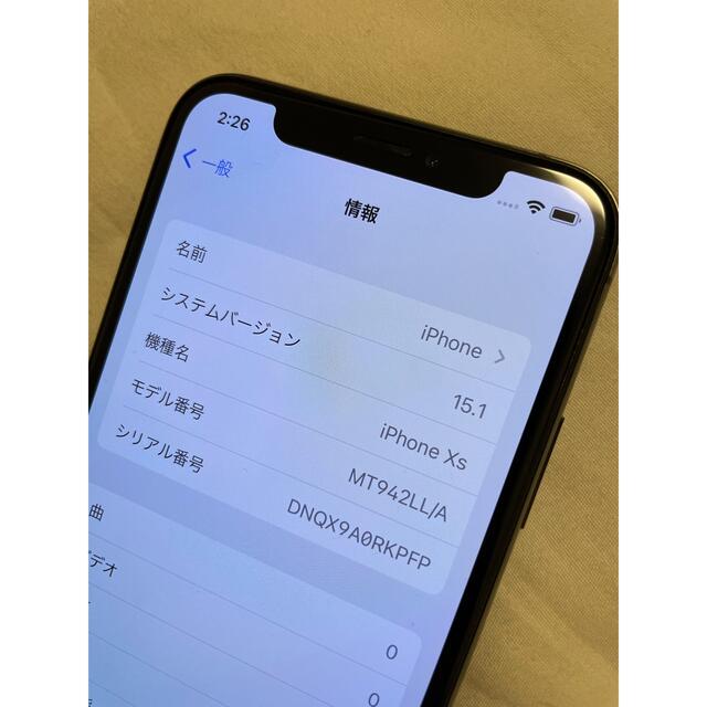 iPhone(アイフォーン)のiPhone XS 64GB SIMフリー　海外版(北米) スマホ/家電/カメラのスマートフォン/携帯電話(スマートフォン本体)の商品写真