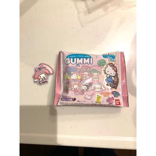 バンダイ(BANDAI)のサンリオ　ぷっくりラバーマスコット　マイメロ(キャラクターグッズ)