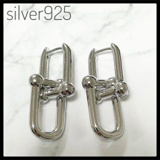 ハードウェア シルバー 925 ピアス レディース リング 高品質 silver(ピアス)