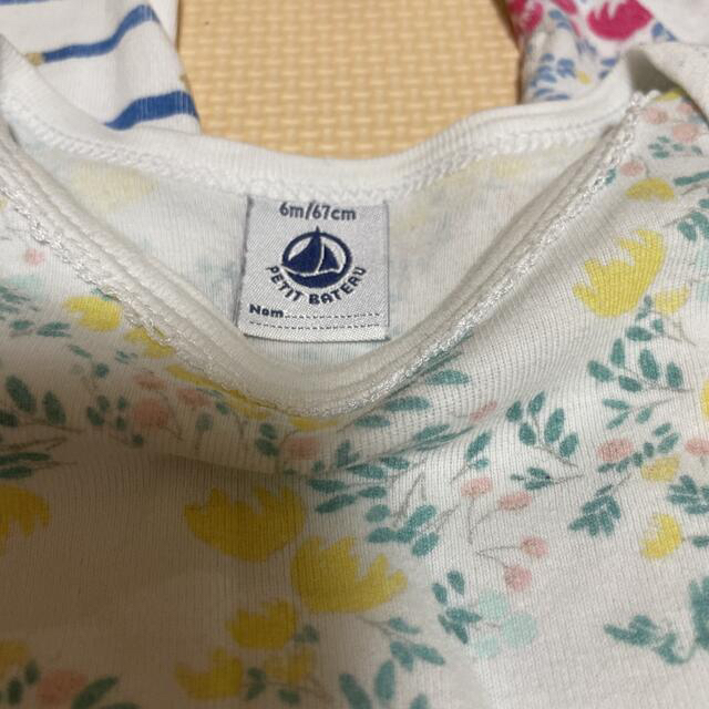 PETIT BATEAU(プチバトー)のプチバトー ロンパース 肌着 キッズ/ベビー/マタニティのベビー服(~85cm)(肌着/下着)の商品写真