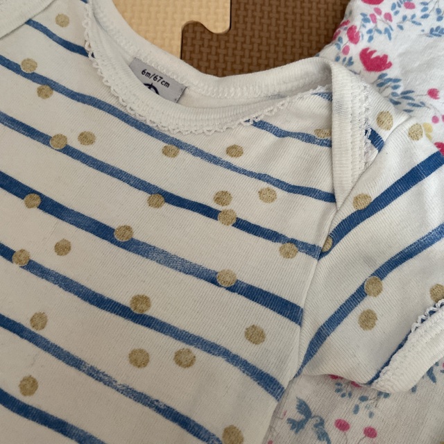 PETIT BATEAU(プチバトー)のプチバトー ロンパース 肌着 キッズ/ベビー/マタニティのベビー服(~85cm)(肌着/下着)の商品写真