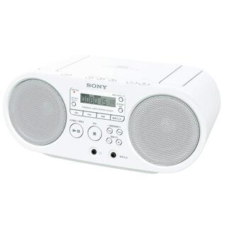 ソニー(SONY)の【SONY】CDラジオ : FM/AM/ワイドFM対応 ホワイト ZS-S40 (ポータブルプレーヤー)