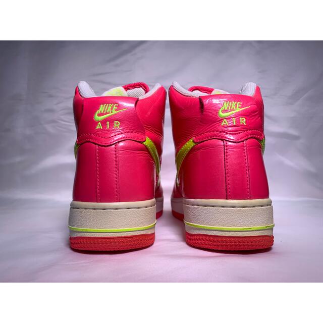 NIKE AIR FORCE 1 HIGH WMNS PNK/YEL 24.0 2
