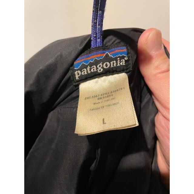 patagonia(パタゴニア)のパタゴニア　ダスパーカー　ブルー　古着 メンズのジャケット/アウター(ダウンジャケット)の商品写真