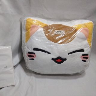 【非売品】ねむネコ　和柄厚切りクッション(ぬいぐるみ/人形)