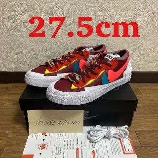 ナイキ(NIKE)のNike sacai kaws blazer low 27.5 9.5(スニーカー)