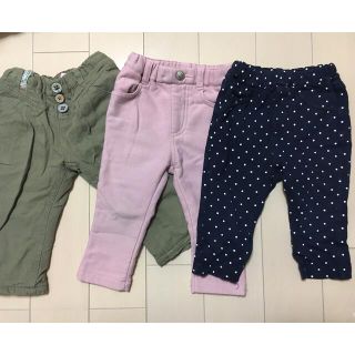 ブランシェス(Branshes)のブランシェス80㌢パンツ３本セット(パンツ)