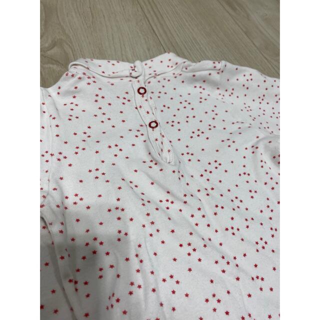 PETIT BATEAU(プチバトー)の子供服　ロンパース　80 キッズ/ベビー/マタニティのベビー服(~85cm)(ロンパース)の商品写真