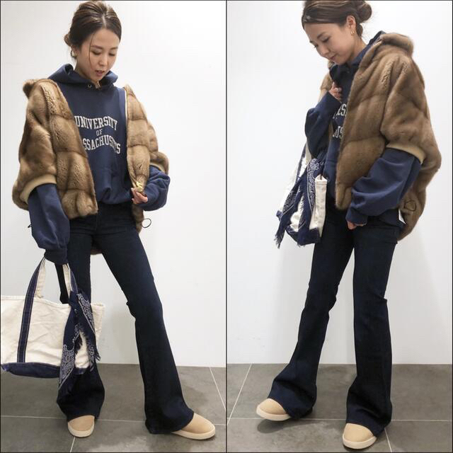 L'Appartement DEUXIEME CLASSE(アパルトモンドゥーズィエムクラス)のL'Appartement STAMMBAUM SWEAT PARKA 未使用 レディースのトップス(パーカー)の商品写真