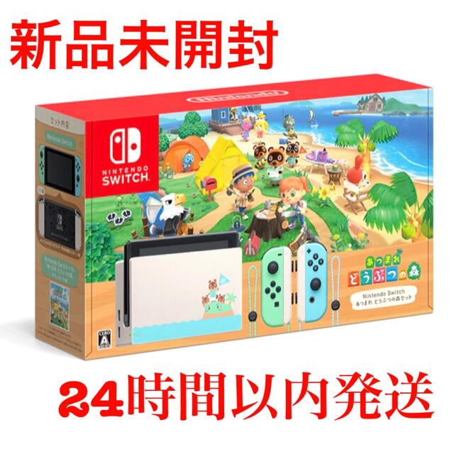 新品未開封　Nintendo Switch 本体　あつまれどうぶつの森　同梱版