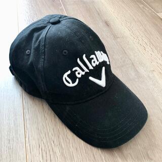 Callaway - 極美品 Callaway キャロウェイ ゴルフキャップ 立体ロゴ刺繍　黒