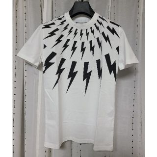 ニールバレット(NEIL BARRETT)の【新品未使用品】Neil Barrett フェアアイルサンダーボルト XXS 白(Tシャツ/カットソー(半袖/袖なし))