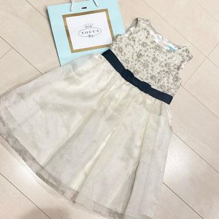 トッカ(TOCCA)のtocca bambini ドレス 110cm キッズ ホワイト シフォン(ドレス/フォーマル)