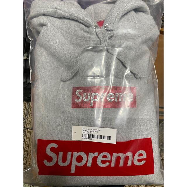 Supreme Swarovski Box logo hooded sweat