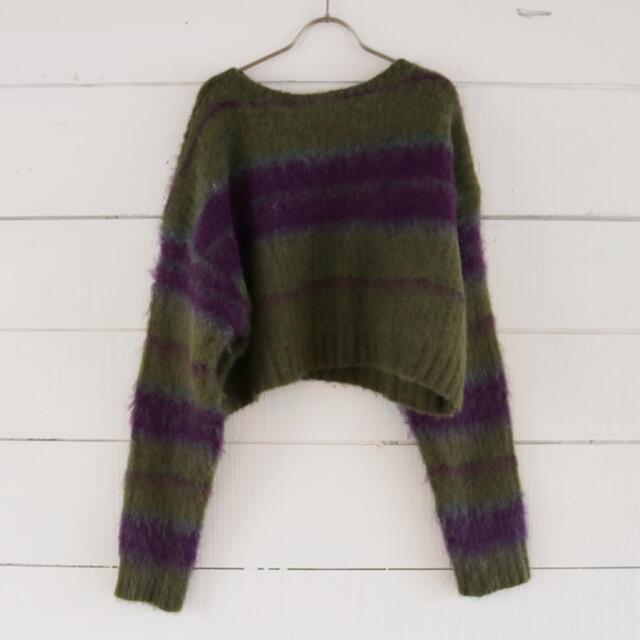 aere mohair boarder knit - ニット/セーター