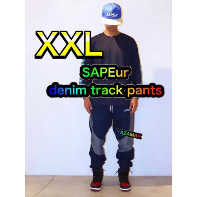 サプール デニム SAPEur DENIM TRACK PANTS インディゴ - パンツ