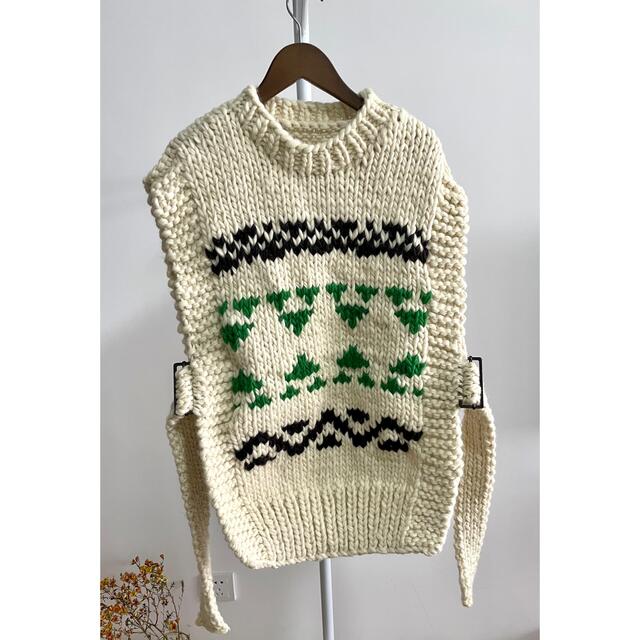 HYKE COWICHAN SWEATER VEST ブラック　サイズ1