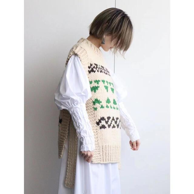 HYKE COWICHAN SWEATER VEST ブラック　サイズ1