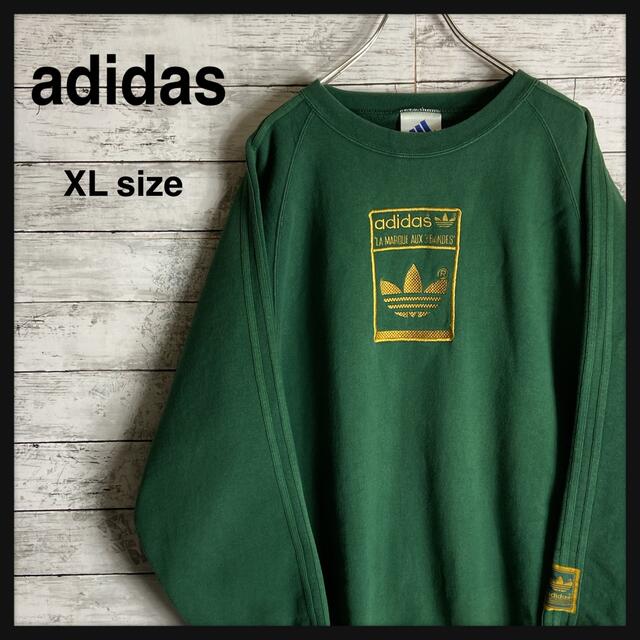 【USA製】アディダス★刺繍ロゴスウェット 90'S XL オーバーサイズ | フリマアプリ ラクマ