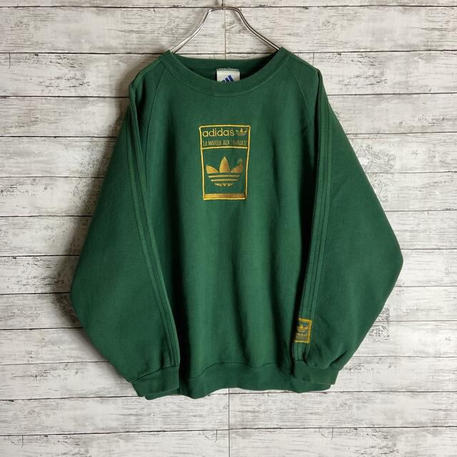 【USA製】アディダス★刺繍ロゴスウェット 90'S XL オーバーサイズ