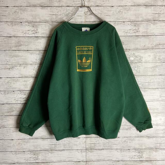 【USA製】アディダス★刺繍ロゴスウェット 90'S XL オーバーサイズ