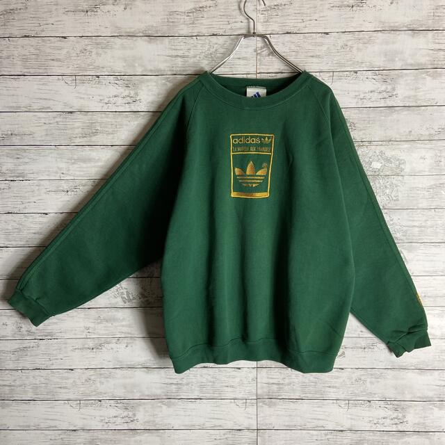 【USA製】アディダス★刺繍ロゴスウェット 90'S XL オーバーサイズ