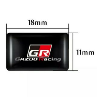 トヨタ(トヨタ)の【10個】GR GAZOORacing ガズーレーシング エンブレム ステッカー(車内アクセサリ)