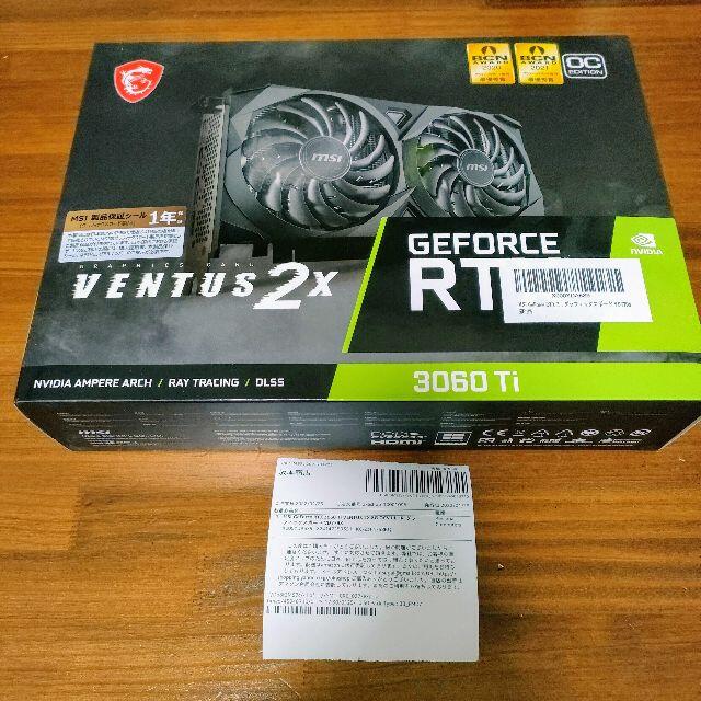 新品未開封 RTX 3060 Ti VENTUS 2X 8G OCV1 LHR