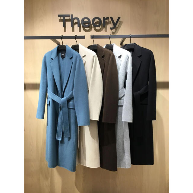 レディースTheory 20aw ダブルフェイスロングコート - チェスターコート