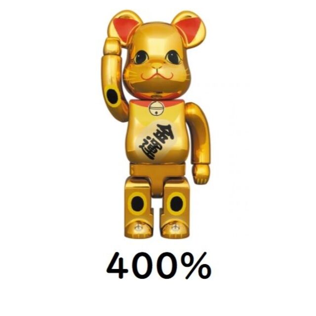 BE@RBRICK 招き猫 金運 金メッキ 参 400％