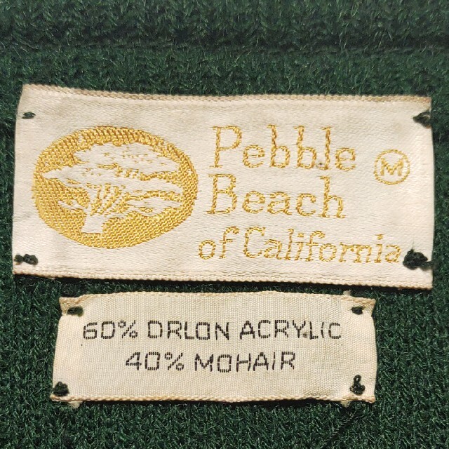 19500円 大割引 美品 60s Pebble Beach モヘア カーディガン